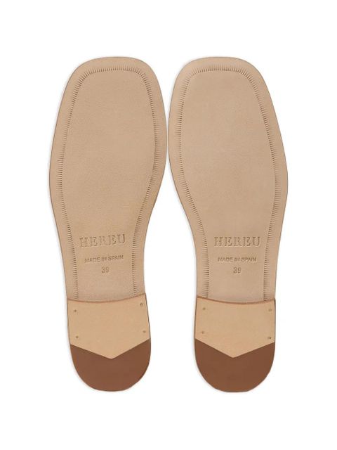 Hereu Alaro square-toe caged sandals - Brown