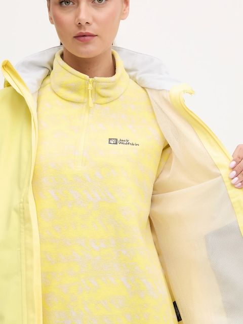 Jack Wolfskin kurtka outdoorowa Trailtime 2L kolor żółty A63902