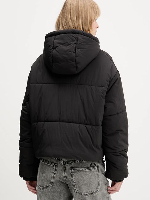 Hugo Blue kurtka kolor czarny zimowa oversize 50547675