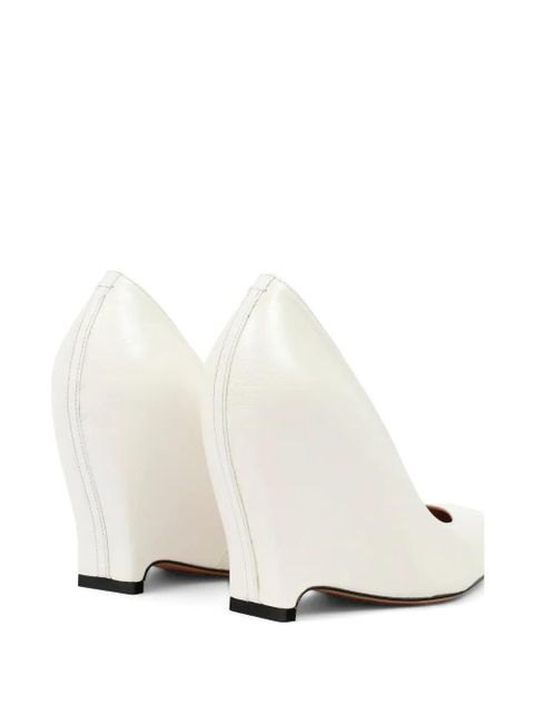 Maison Margiela leather pumps - White
