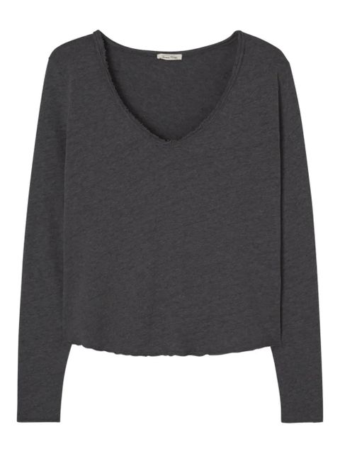 American Vintage Sonoma V-neck T-shirt - Black - zdjęcie produktu nr 1