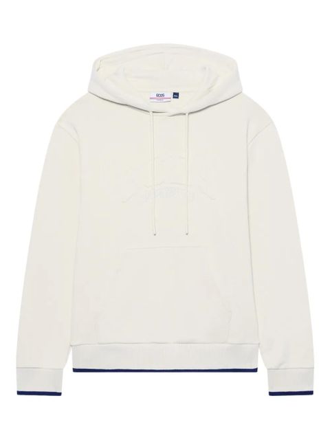 GCDS logo-embossed hoodie - Neutrals - zdjęcie produktu nr 1