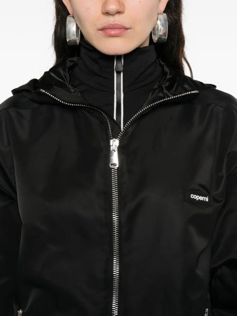 Coperni hooded zip-front jacket - Black