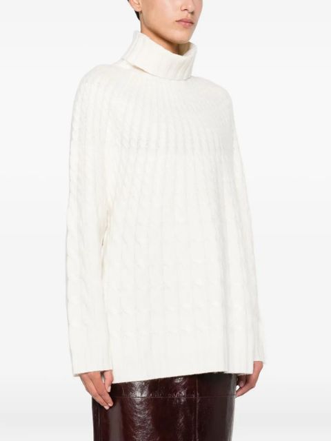 Altuzarra cable-knit turtleneck sweater - Neutrals