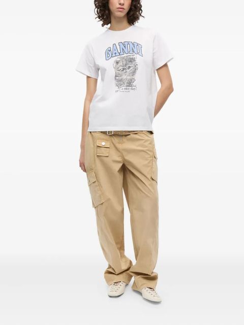GANNI organic cotton T-shirt - White