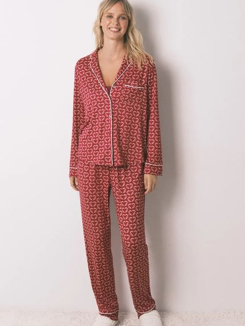 women'secret komplet piżamowy damska kolor bordowy 3792062 - zdjęcie produktu nr 1
