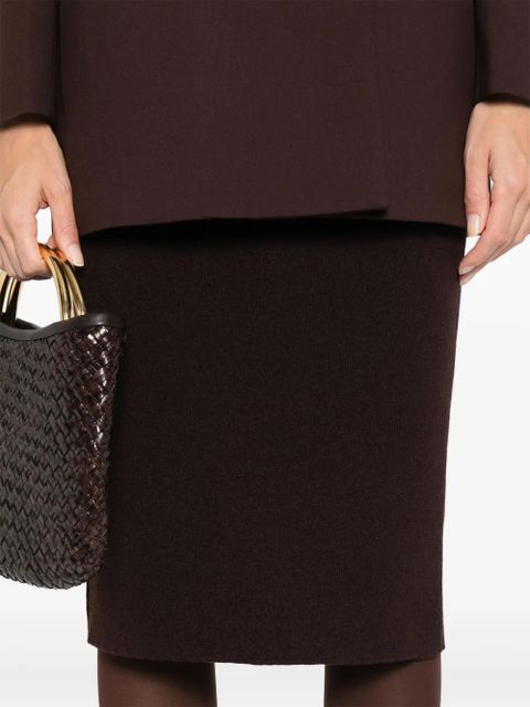 TOM FORD cashmere-blend skirt - Brown