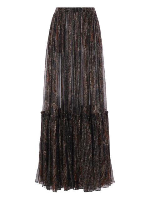 Saint Laurent pleated skirt - Brown - zdjęcie produktu nr 1