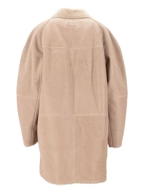 ISABEL MARANT Berthie buttoned coat - Neutrals