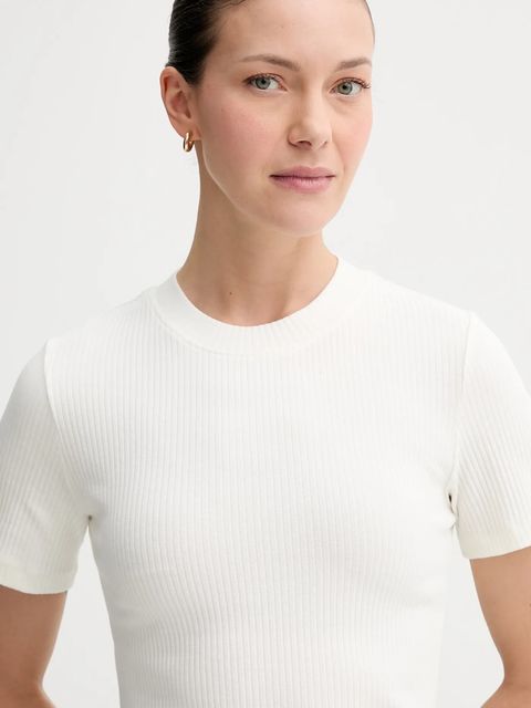 Marc O'Polo t-shirt damski kolor beżowy 5000006283