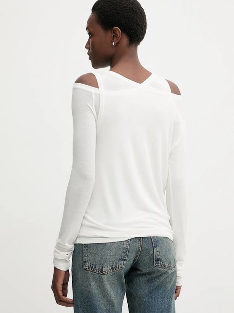 Miss Sixty longsleeve z dodatkiem wełny kolor beżowy 6S4SJ06300