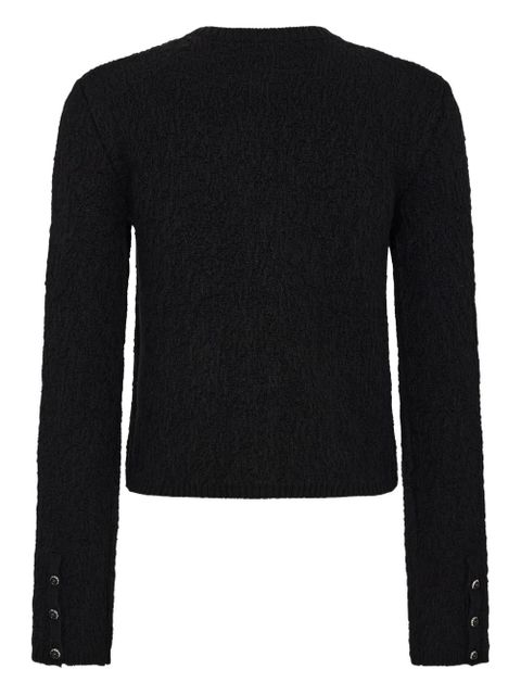 Rabanne textured button-up cardigan - Black