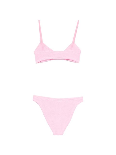 Hunza G crinkle-effect bow-detail bikini - Pink - zdjęcie produktu nr 2