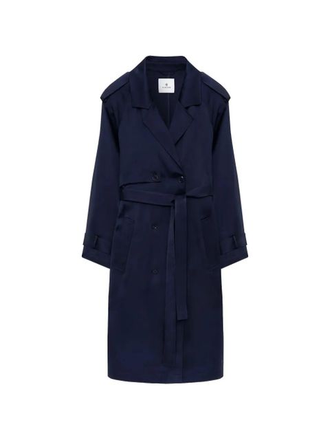 ANINE BING Ricki maxi trench coat - Blue - zdjęcie produktu nr 1