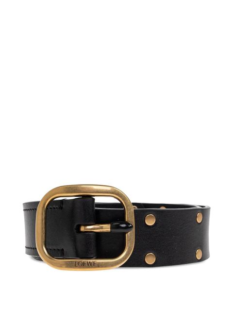 LOEWE studded buckle belt - Black - zdjęcie produktu nr 1