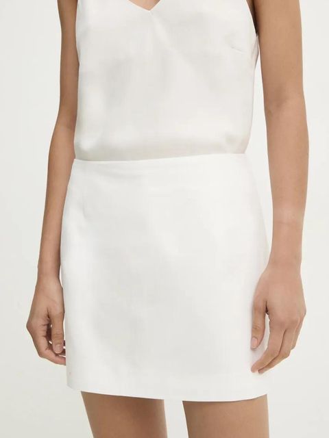 Answear.LAB spódnica mini kolor biały mini