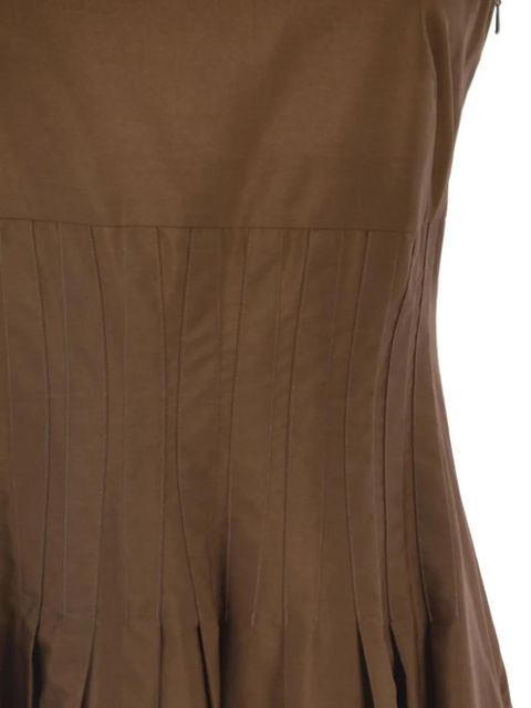Max Mara cotton midi dress - Brown