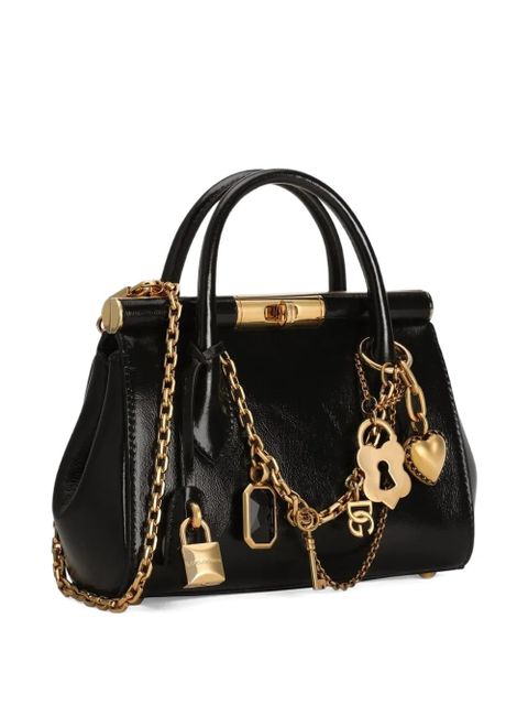 Dolce & Gabbana mini charm-detail tote bag - Black