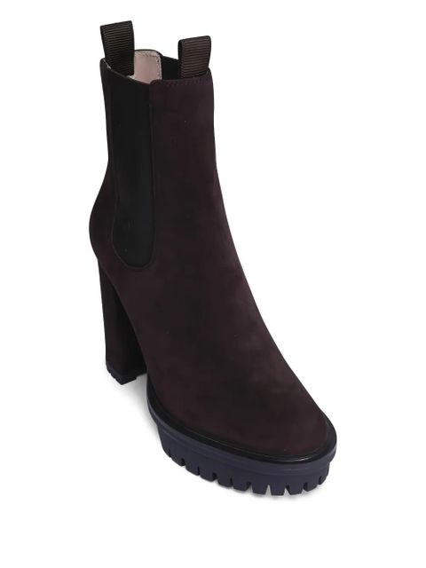 Gianvito Rossi platform heeled boots - Brown