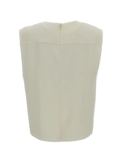 LouLou de Saison Daika V-neck boxy top - Neutrals - zdjęcie produktu nr 2