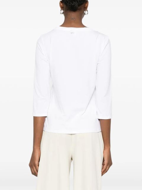 Max Mara boat neck top - White