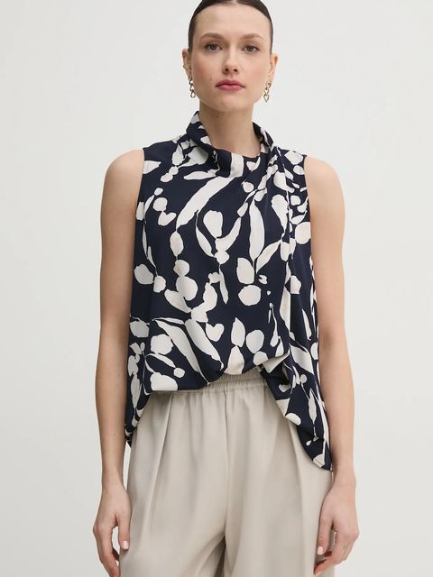 Joseph Ribkoff bluzka damska kolor granatowy wzorzysta 251251 - zdjęcie produktu nr 1