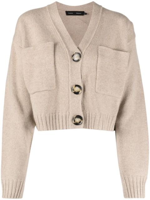 Proenza Schouler Sofia cropped cardigan - Neutrals - zdjęcie produktu nr 1