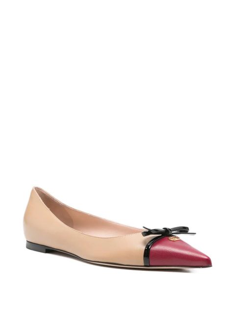 Valentino Garavani bow-detail pointed-toe pumps - Neutrals - zdjęcie produktu nr 2