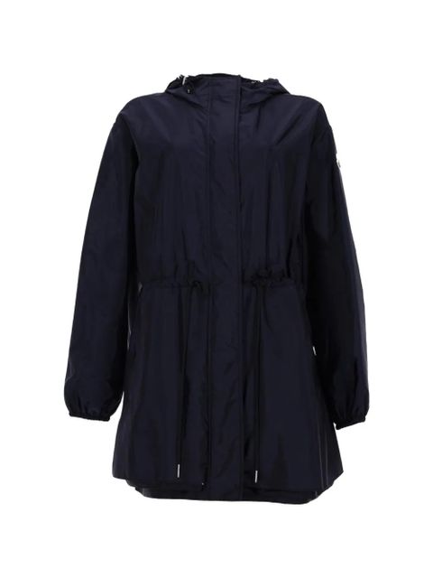 Moncler hooded drawstring-waist coat - Blue - zdjęcie produktu nr 1