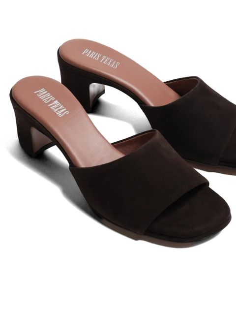 Paris Texas Ava block-heel mules - Brown