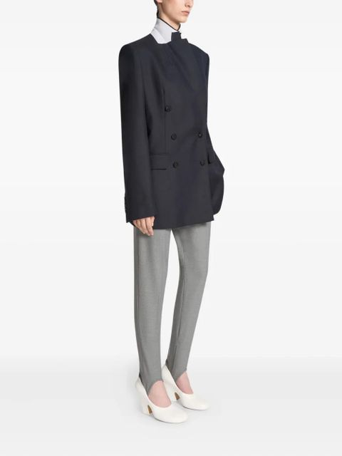 DRIES VAN NOTEN double-breasted wool blazer - Blue - zdjęcie produktu nr 2