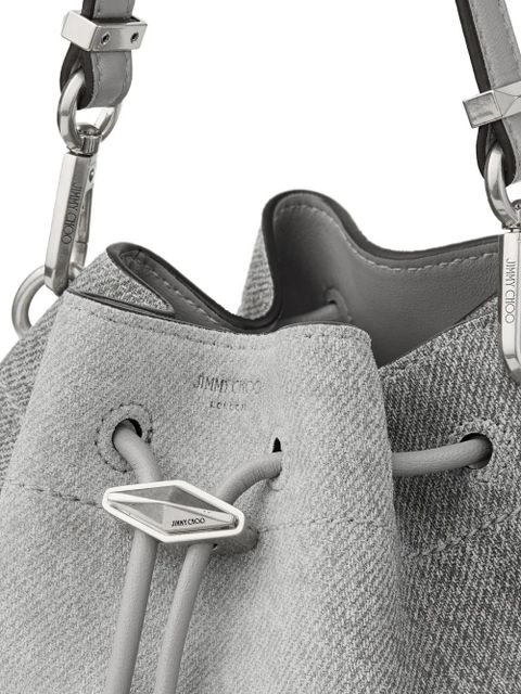 Jimmy Choo small Cinch drawstring shoulder bag - Grey