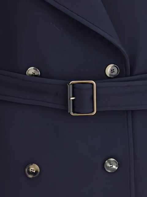 LOEWE button belt double breasted peacoat - Blue