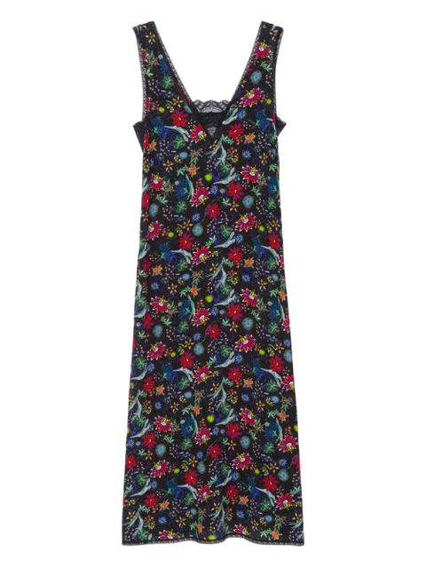 Zadig&Voltaire Renzo lace floral midi dress - Black - zdjęcie produktu nr 1
