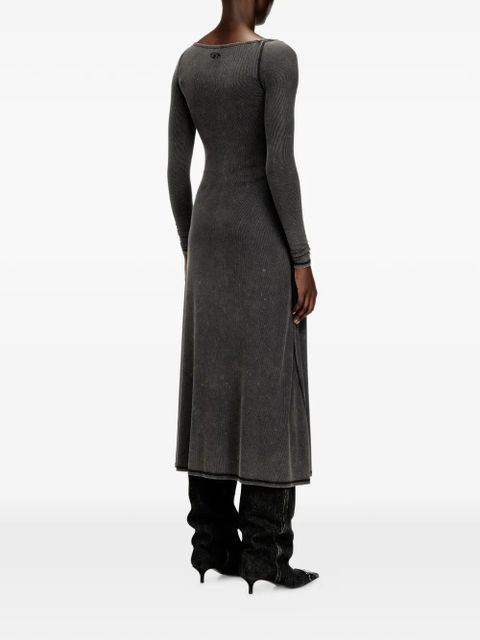 Diesel D-Ley ribbed midi dress - Grey - zdjęcie produktu nr 2
