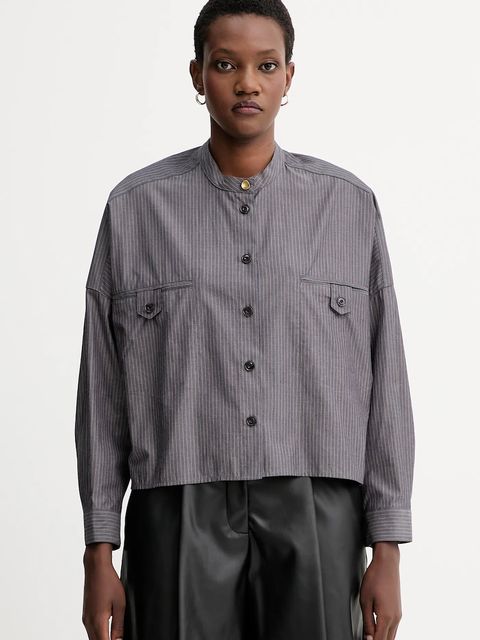 Sessun koszula bawełniana damska kolor szary relaxed 25110034 - zdjęcie produktu nr 1