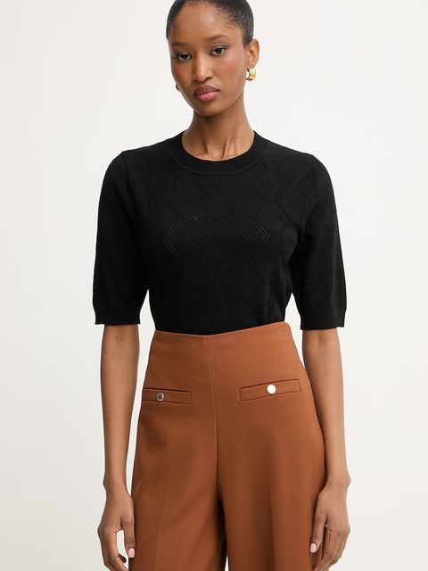 Morgan T-shirt swetrowy damski z wiskozą - zdjęcie produktu nr 1