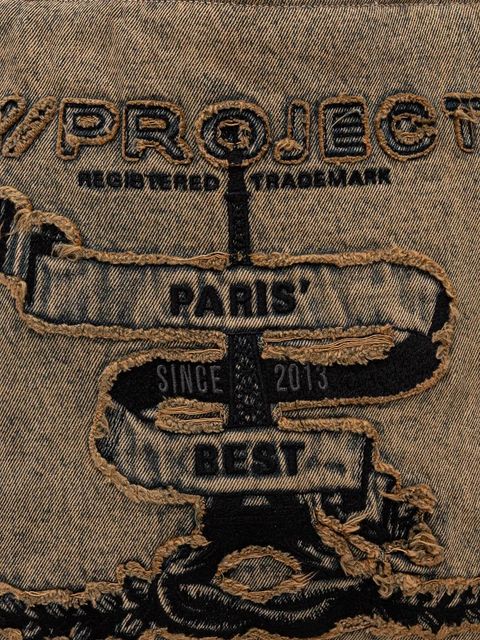 Y/Project torba jeansowa PARIS' BEST TOTE BAG kolor beżowy 620BA004