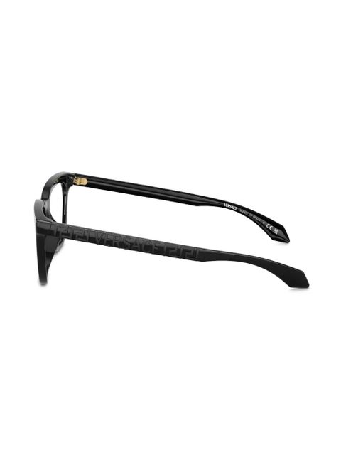 Versace Eyewear Greca-motif cat-eye glasses - Black