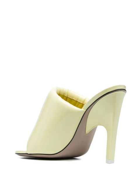 The Attico Rem 120mm open toe mules - Yellow - zdjęcie produktu nr 2