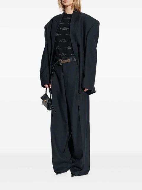 Balenciaga all-over logo-print jumper - Black