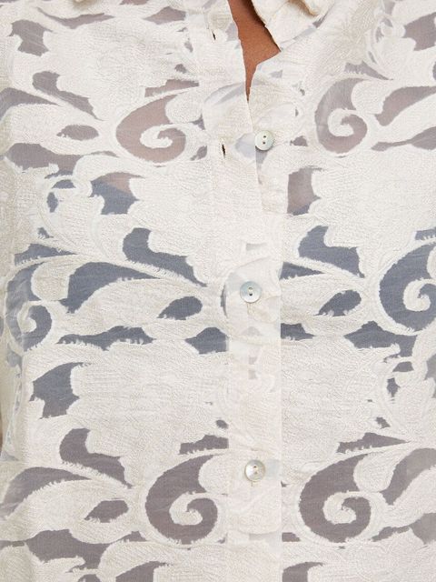 Answear.LAB koszula damska kolor beżowy relaxed z kołnierzykiem klasycznym