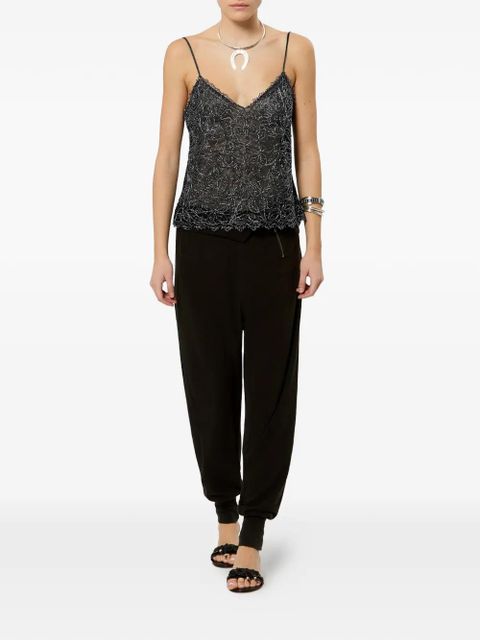 ISABEL MARANT Olva silk top - Black - zdjęcie produktu nr 2