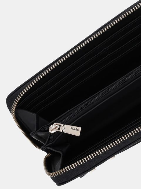 Guess portfel GREGORIA damski kolor czarny SWBG85 46146