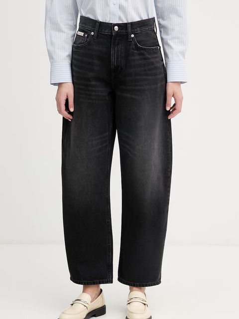 Calvin Klein Jeans jeansy relaxed fit damskie - zdjęcie produktu nr 1