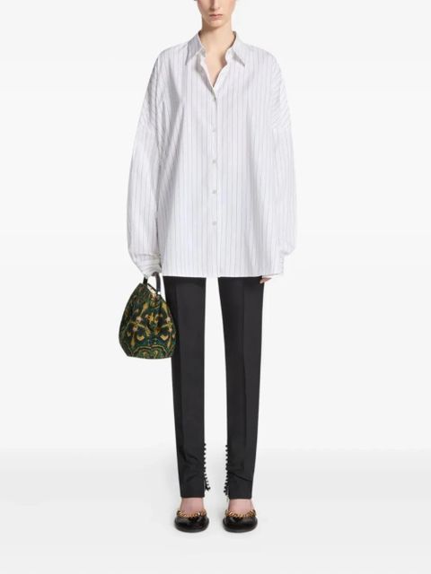 DRIES VAN NOTEN pinstripe shirt - White - zdjęcie produktu nr 2