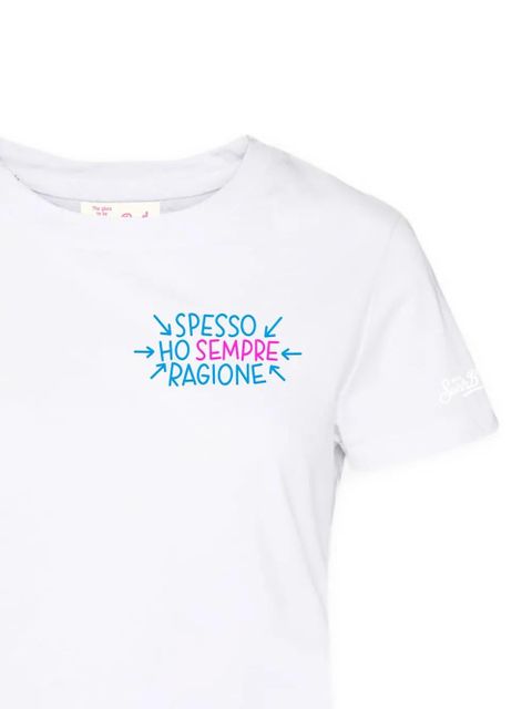 MC2 Saint Barth Emilie chest-letter T-shirt - White - zdjęcie produktu nr 2