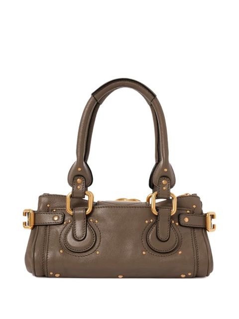 Chloé small Paddington letaher tote bag - Grey