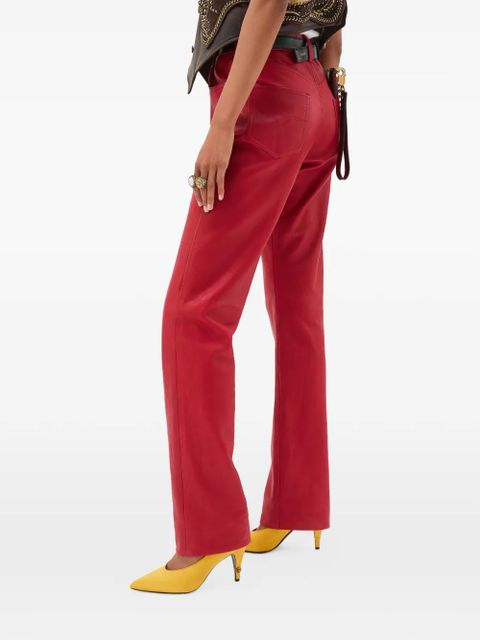 Versace straight trousers - Red