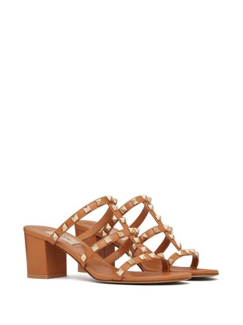 Valentino Garavani 60mm Rockstud sandals - Brown